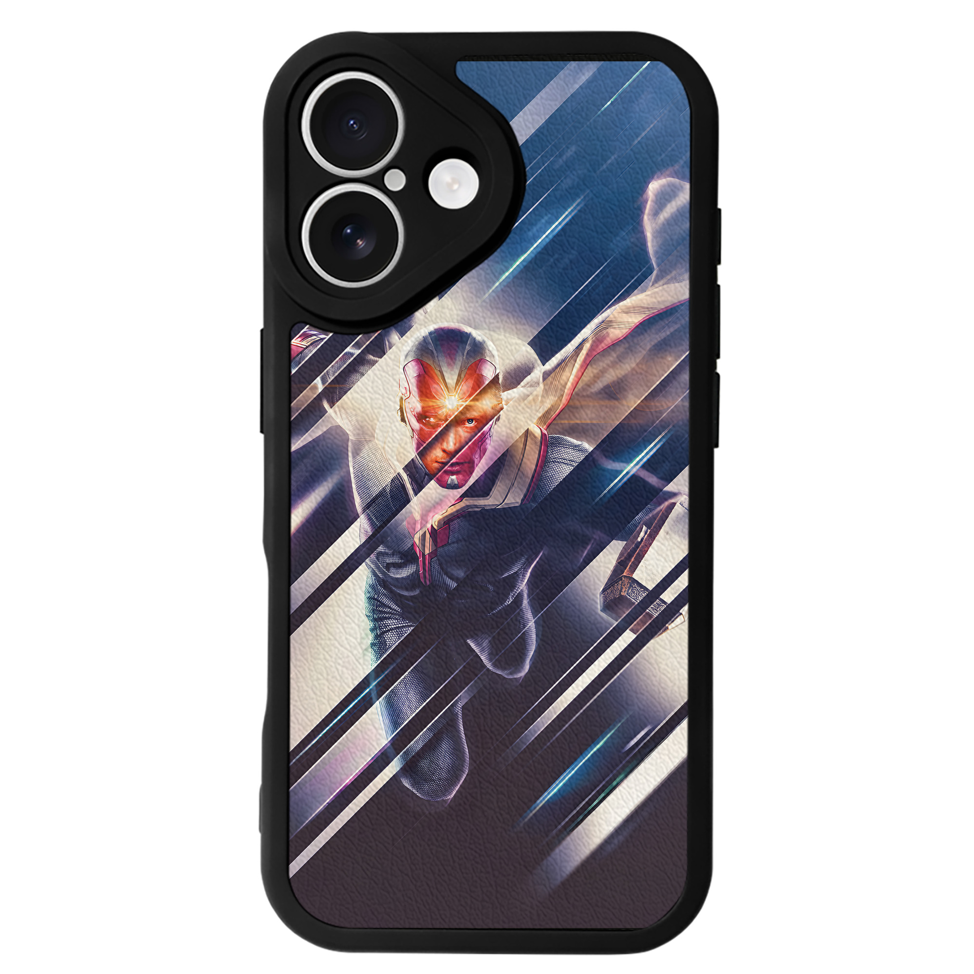 （画像用） アベンジャーズ The Avengers 【iPhone 16シリーズ対応】シリコンスマホケース（レザー調） 材質：シリコン